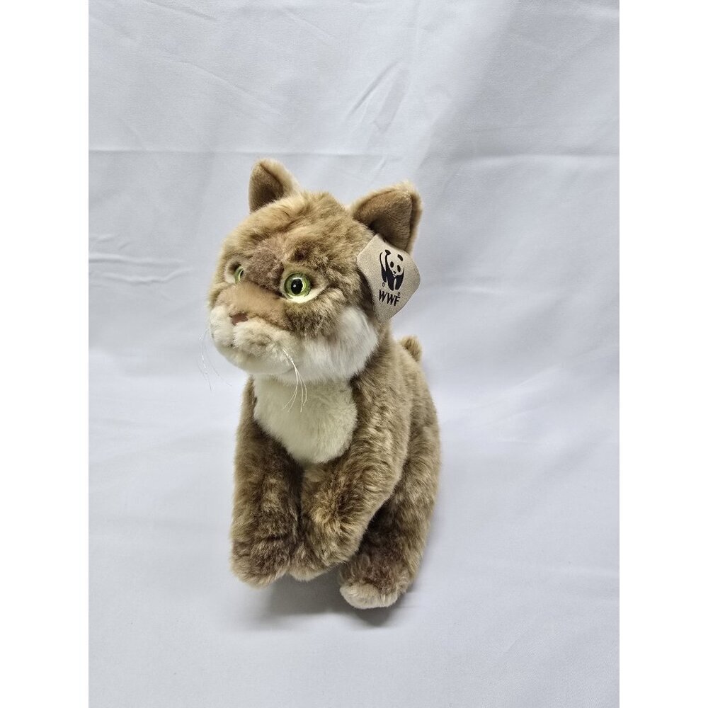 World Wildlife Fund WWF Plush Wildcat Realistic Looking Stuffed Animal Toy